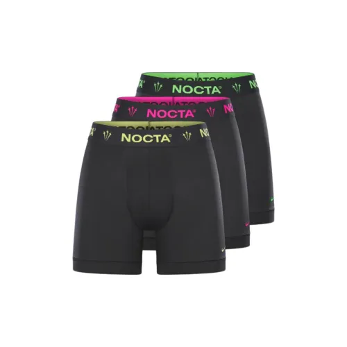Nike Dri Fit Nike X NOCTA Коллаборация Боксеры Мужские 3 упаковки Черный