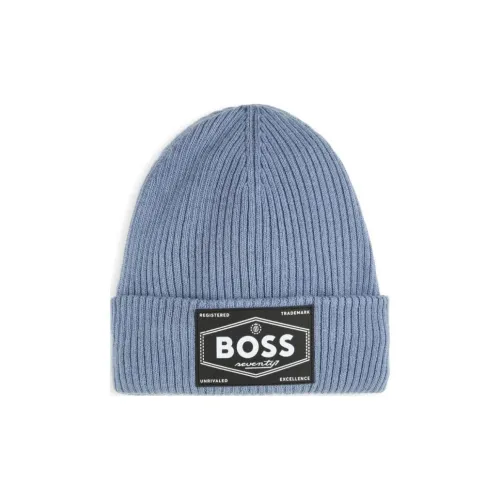 BOSS Полиэстер Шапки-бини Детский Синий