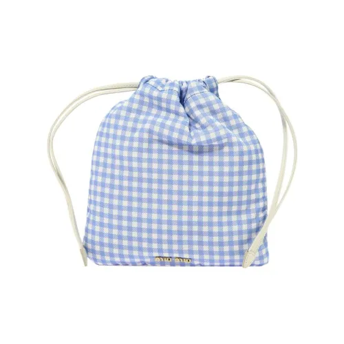 MIU MIU Нейлон Косметичка Женская Светло-Синяя