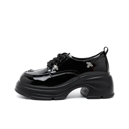 Bull Charm Лоферы 6 см Женские Черные