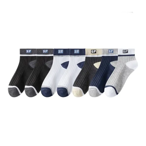 Lan Miao Низкие носки Мужские упаковка из 7 штук