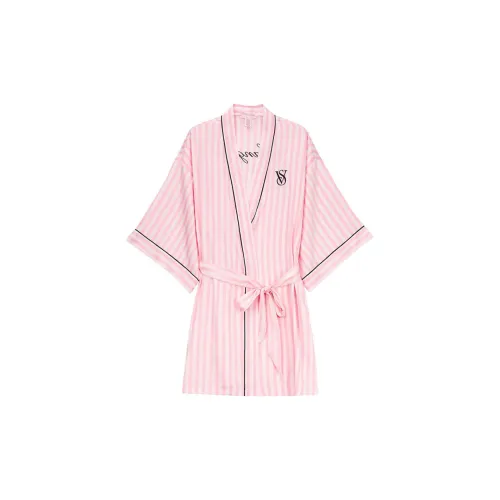 Victoria's Secret Розовые полосы Женские Банные халаты