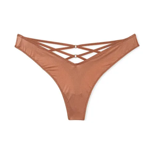 Victoria's Secret Very Sexy Розовые Кружевные Отделка Высокие Колени Стринговые Трусы Карамельные Трусы Женские 1 Пачка Карамель