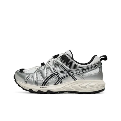 Asics Gel Sonoma FE Устойчивый к истиранию Дышащий Низкий Топ Беговые кроссовки Женские Серебряный Черный