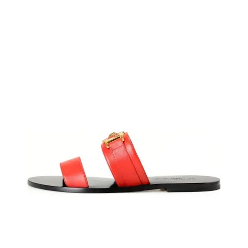 VERSACE Шлепанцы Женские Золото Красный