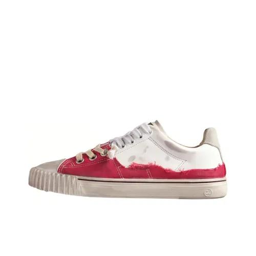 Maison Margiela Устойчивые к истиранию низкие кроссовки для скейтбординга Женские Белые Розовые