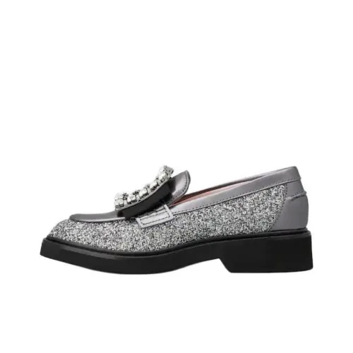 Roger Vivier VIV' Rangers Лоферы Женские Серебряные