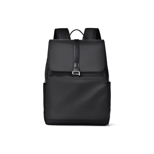 TYMON Nylon Backpack Standard Unisex Black TYMON Нейлоновый рюкзак стандартный унисекс черный