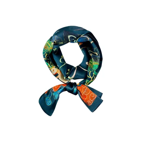 MITHAOL KUSC 100% шелк из тутового шелкопряда Шарфы Женские Lucky Cloud Deer