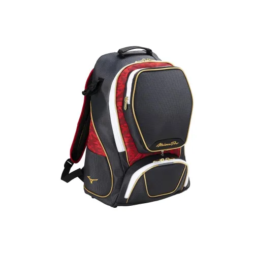Mizuno Синтетическая кожа Рюкзак Унисекс Морской синий и Красный