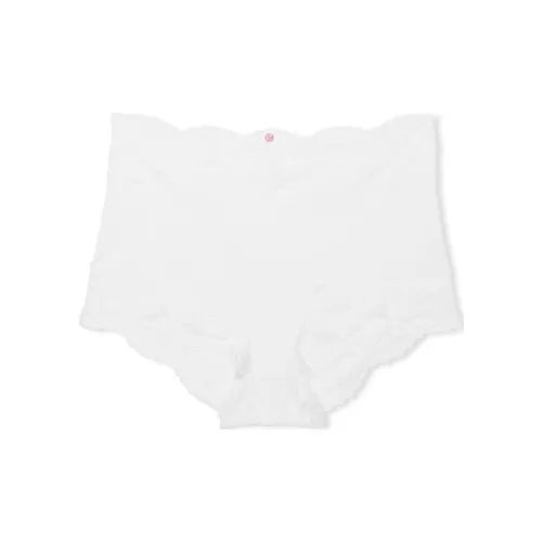 Victoria's Secret Dream Angels Кружевная отделка Boyshort Panty VS Белый Трусы Женские 1 Пачка Белый