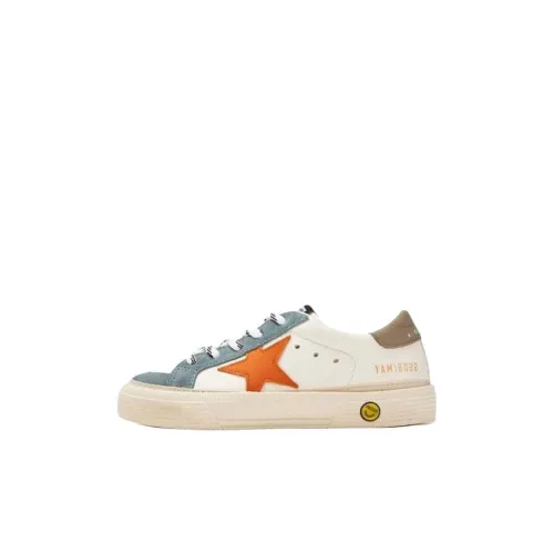 Golden Goose Детские Скейтбординги Низкие Белые и Синие Kids