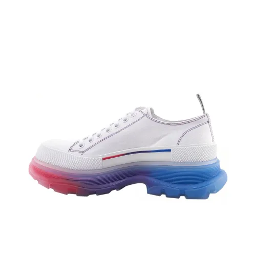 Alexander McQueen Tread Slick Low Топ Обувь на платформе Мужская Белая