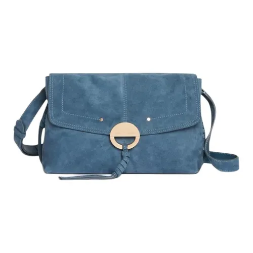 Vanessa Bruno Козья кожа Сумка через плечо Сумка на плечо Женская Синий Серый
