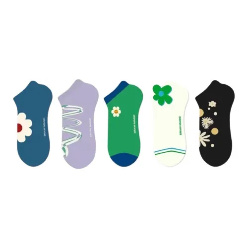 Duanmei Низкие носки летние женские упаковка из 5 пар