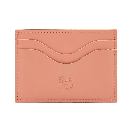 Il Bisonte Растительное дубление Коровья кожа Картхолдер Женские Грейпфрут