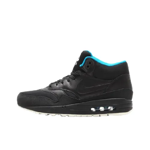 Nike Air Max 1 MID Топ Casual Унисекс Черный