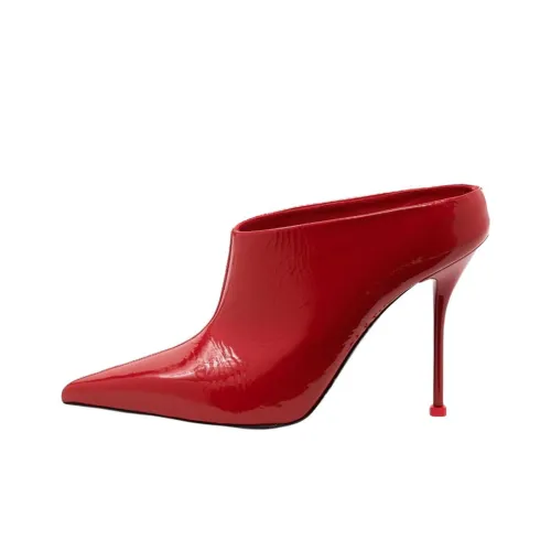 Alexander McQueen Домашние тапочки Женские Red