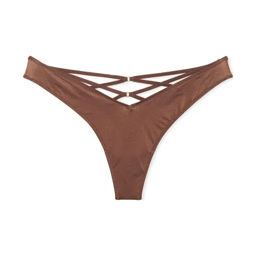 Victoria's Secret Very Sexy Розовый Кружевной Отделка Высокая Нога Стринг Пантика Мусс Нижнее Белье Женское 1 Пачка Мусс