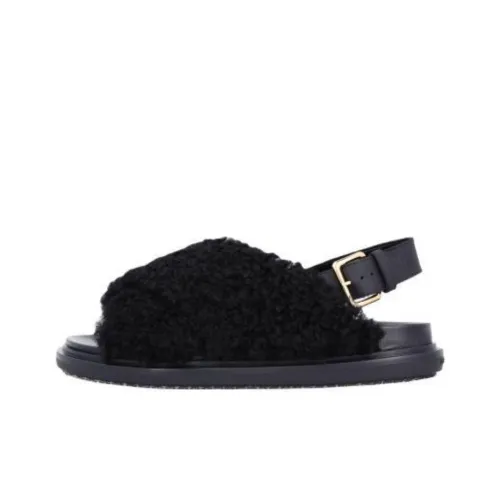 MARNI Fussbett One Ремешок Сандалии Женские Черные