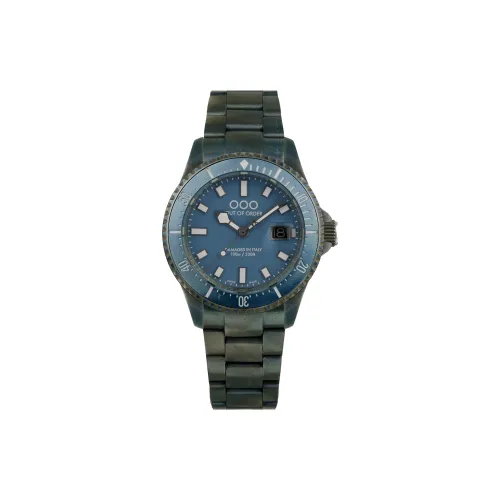 OUT OF ORDER Мужские часы Кварцевый механизм Синий циферблат