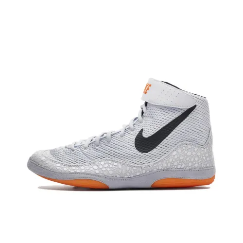 Nike Inflict Slip Resistant Abrasion Resistant High Top Тренировочные Кроссовки Унисекс Белые