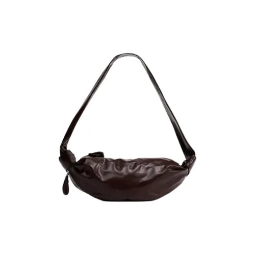 Lemaire Коровья кожа Круассан Сумка через плечо Маленькая Женская Roasted Ореховый