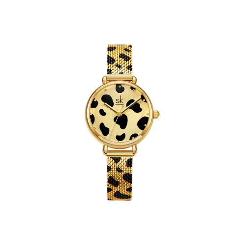 SHENGKE Кварцевые механические часы унисекс с белым циферблатом