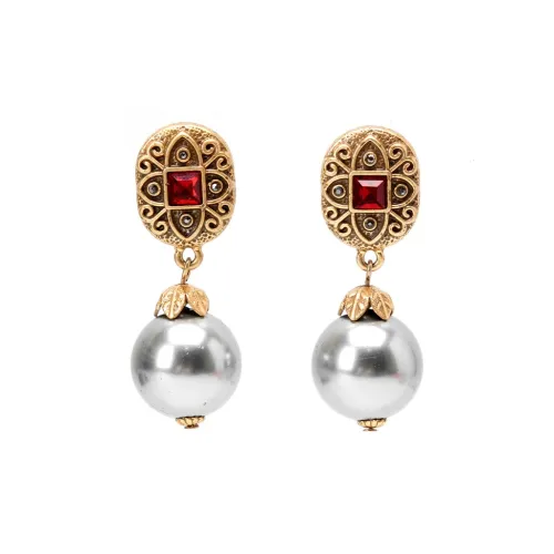 HYMAN KEVIN Alloy Faux Pearl Earrings Women's