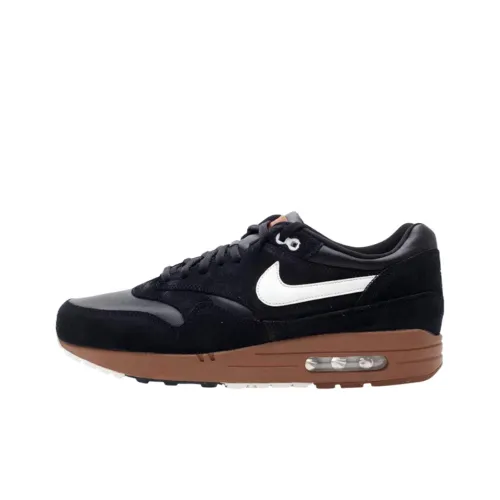 Nike Air Max 1 Low Топ Повседневная обувь Унисекс Черный Коричневый