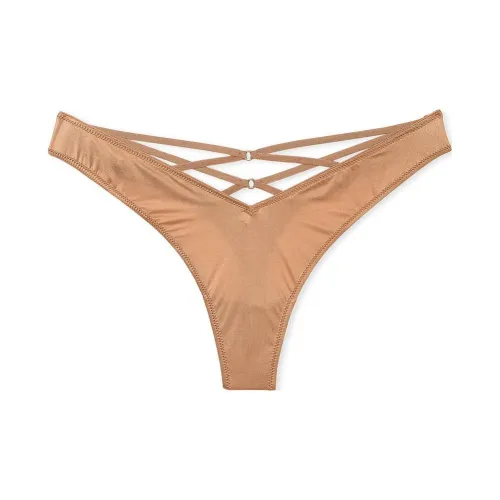 Victoria's Secret Very Sexy Strappy Спина Высокая Нога Стринг Пантика Цвет ириски Нижнее белье Женское 1 упаковка Цвет ириски