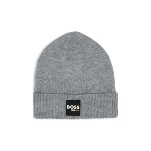 BOSS Полипропиленовые Шапки-бини для детей Светло-серого цвета
