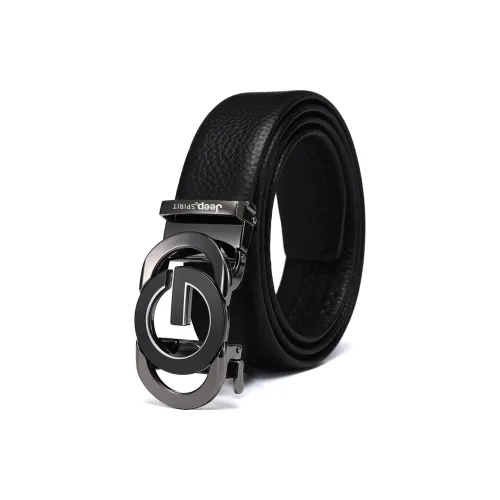 JEEP SPIRIT Автоматическая застежка с Молодой Модной Зернистой текстурой Личи Кожа Лицевая коровья кожа Ремни Мужской 3,5 см