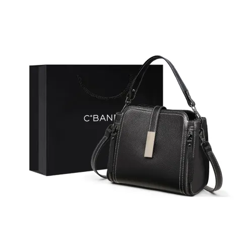 C°BANNER Коровья кожа с синтетической кожей сумка на плечо сумка-ведро сумка обычная женская черная