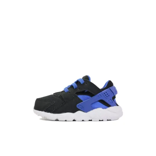 nike Huarache Run Slip Resistant Abrasion Resistant Низкий Топ Обувь для малышей Черный Синий Infant и Toddler
