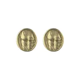 Заклепки для ушей Bum Coin - Золото, 1 пара