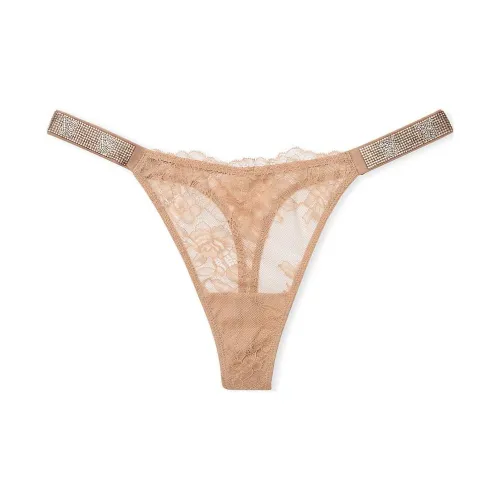 Victoria's Secret Very Sexy SHINE Ремень Розовый Кружево Стринг Пантика Пралине Стринг Женские 1 Пачка Пралине