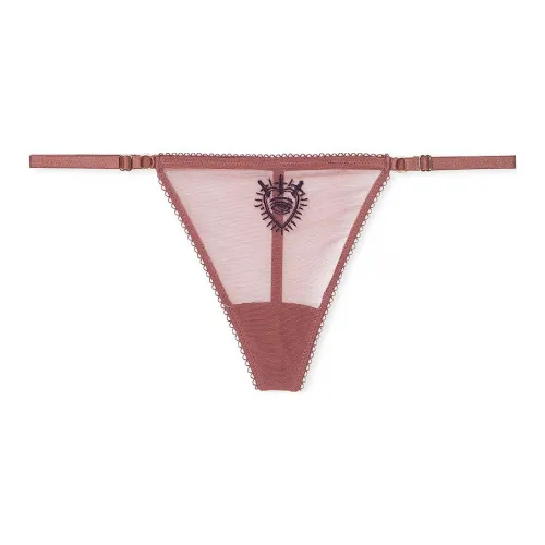 Victoria's Secret Very Sexy Flirty Сетка Регулируемый V String Трусики V R Стринг Женские 1 Пачка Винтаж Розовый