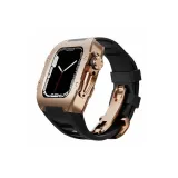 Розовый корпус + Черный ремешок