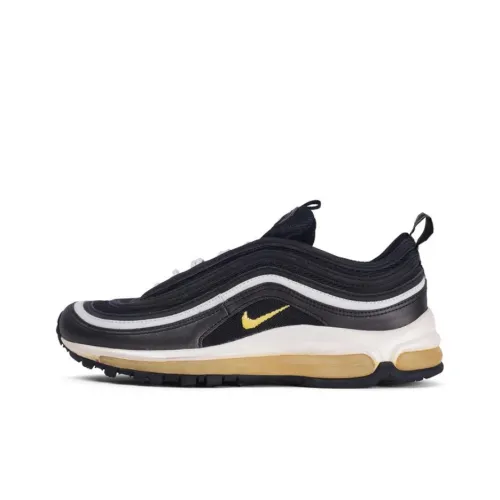 Nike Air Max 97 Устойчивый к истиранию Низкий Топ Повседневная обувь Мужская Черная