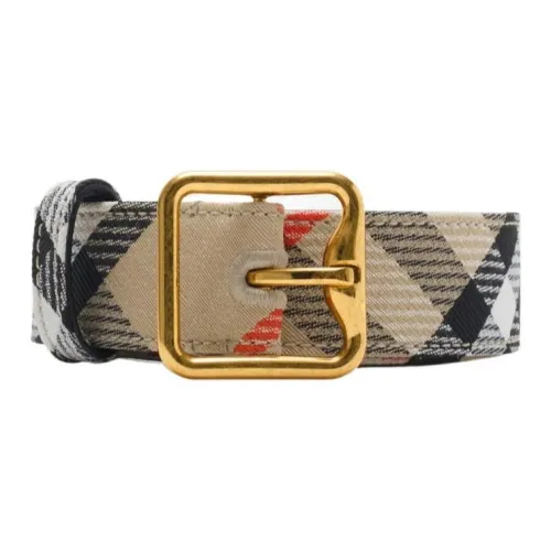 Burberry Полиэстер, Хлопок, Латунь, Телячья кожа Ремни Женские