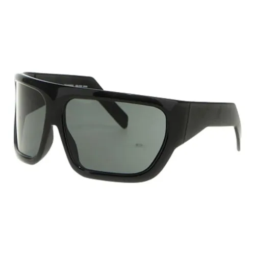 RICK OWENS совместный бренд RO Нейлон Квадратные Солнцезащитные очки Мужские Черные