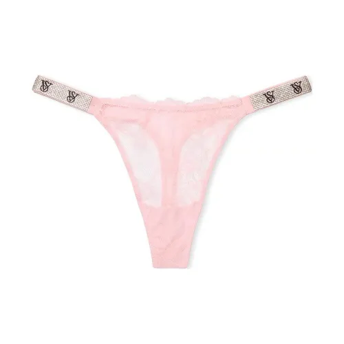 Victoria'S Secret SECRET Very Sexy SHINE Ремень Розовый Кружево Стринг Пантика P B Стринг Женские 1 Пачка Розовый