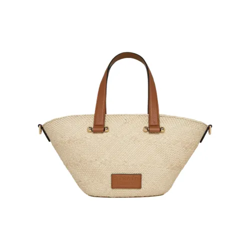 Strathberry Iracap Palm Fiber Сумка через плечо Сумка Женская Натуральная и Коричневая