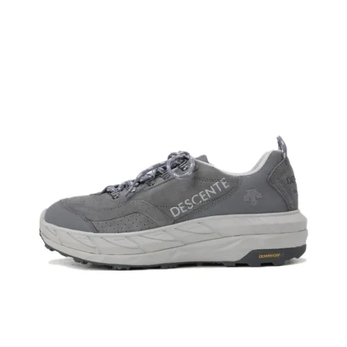 DESCENTE Противоскользящий устойчивый к истиранию низкий топ повседневная обувь унисекс серый белый