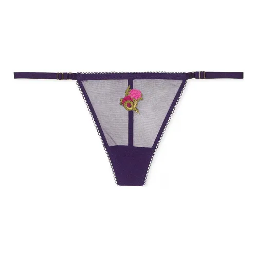 Victoria's Secret Very Sexy Flirty Сетка Регулируемый V STRING Трусики Цвет аметиста Нижнее белье Женские 1 Пачка Цвет аметиста Кристалл