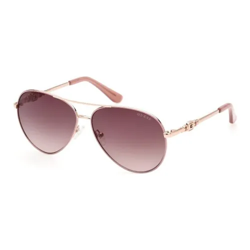 GUESS Металл Aviator Солнцезащитные очки Женские Розовые