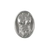 Верхний обхват груди: Монета, Ухо: Шипы, Цвет: Серебряный, Размер: Одиночный