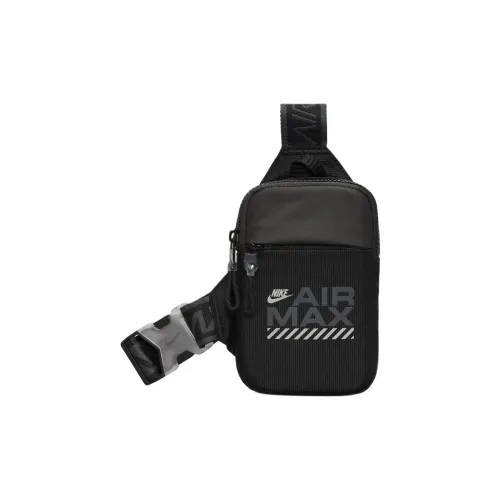Nike Nylon Sling Bag Сумка через плечо Обычная Унисекс Черный Отражающий Серебряный