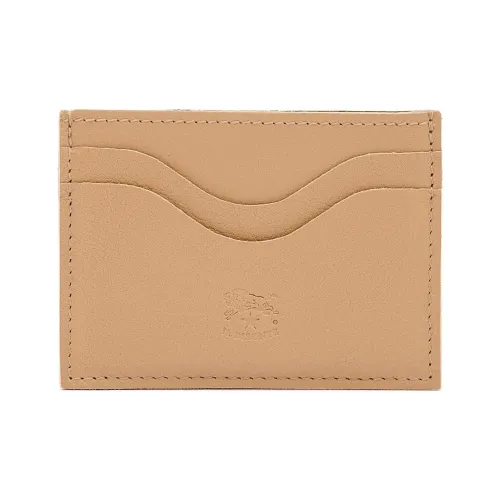 Il Bisonte Мягкий Растительное дубление Воловья кожа Кожа Картхолдер Женские Кофе